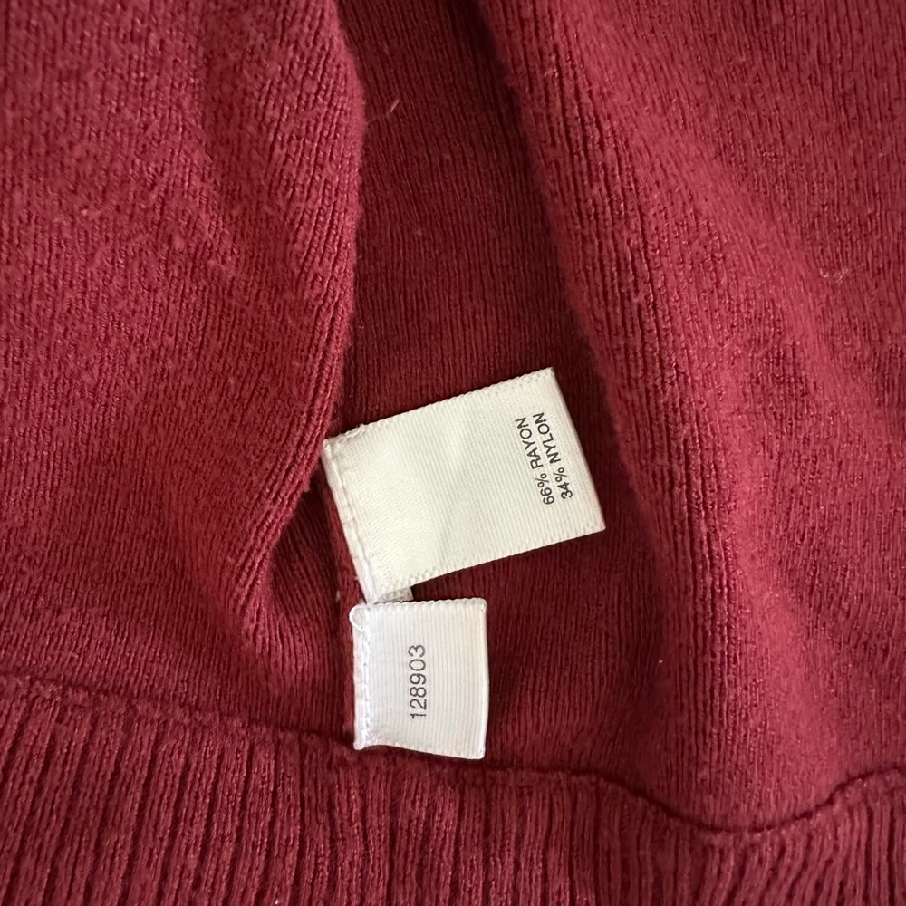 Burgundy bolero sweater from Loft, size XL - Picture 4 of 4